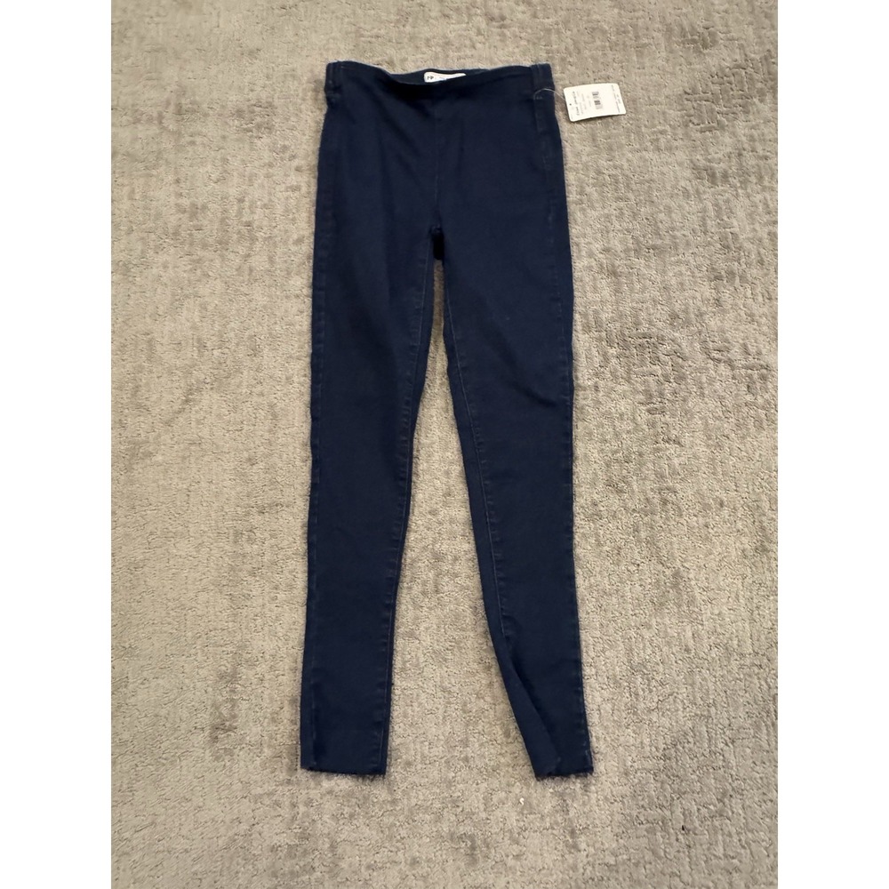 Free People Size 26 High Rise Skinny Jeggings Deep Indigo Blue Stretch (P1)